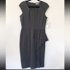 NWT grey Calvin Klein dress